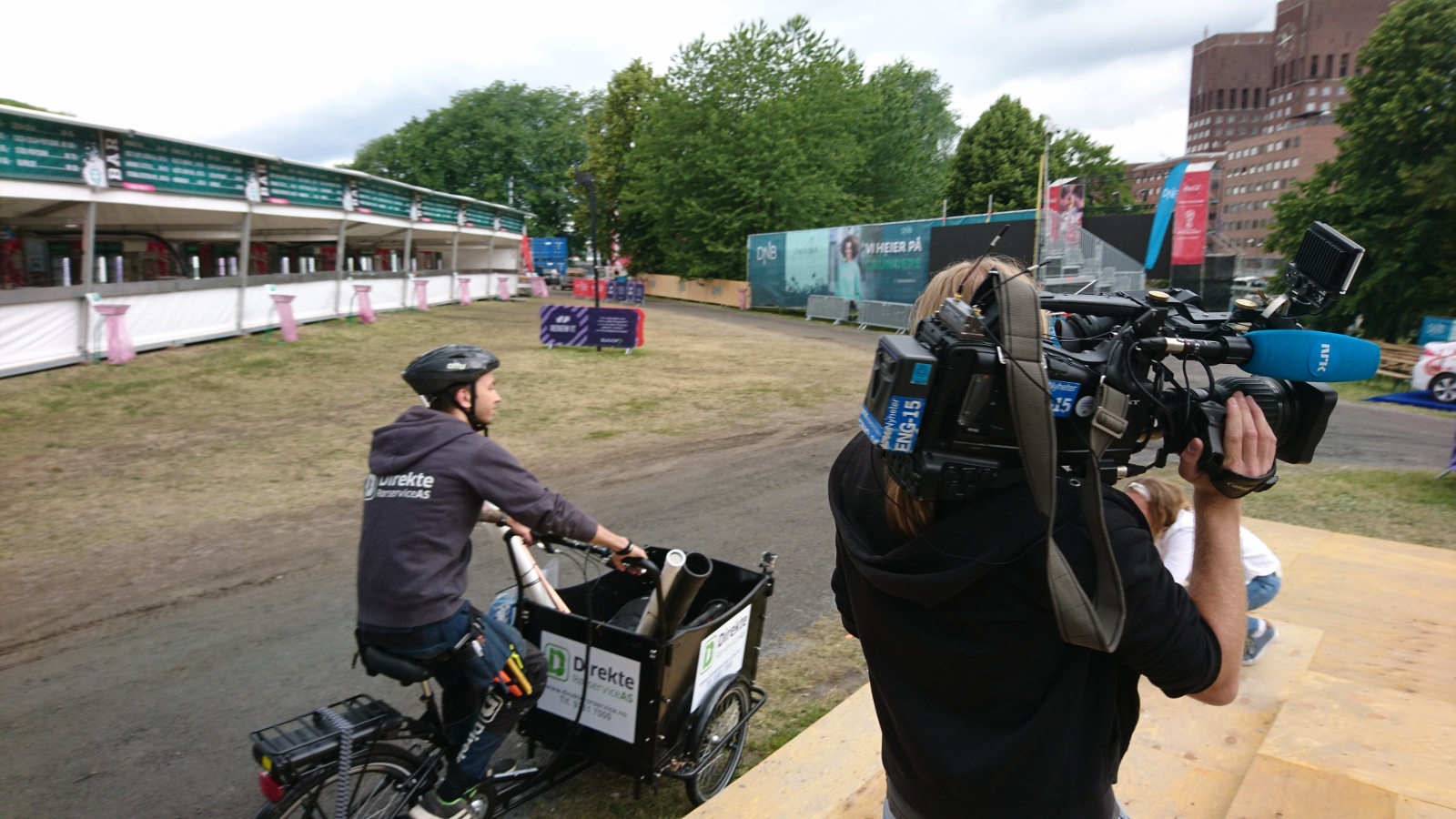 NRK med innslag om service-sykkelen vår